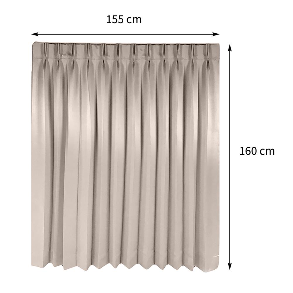 ผ้าม่านจีบ HOME LIVING STYLE HOSKIN UV 155X160 ซม. สีครีม