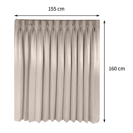 ผ้าม่านจีบ HOME LIVING STYLE HOSKIN UV 155X160 ซม. สีครีม_6