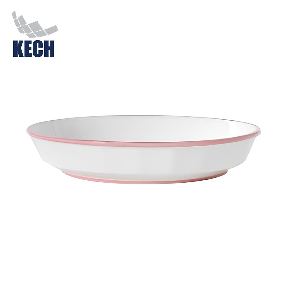 จานบัว PORCELAIN 8 นิ้ว KECH HAPPY PINK_1