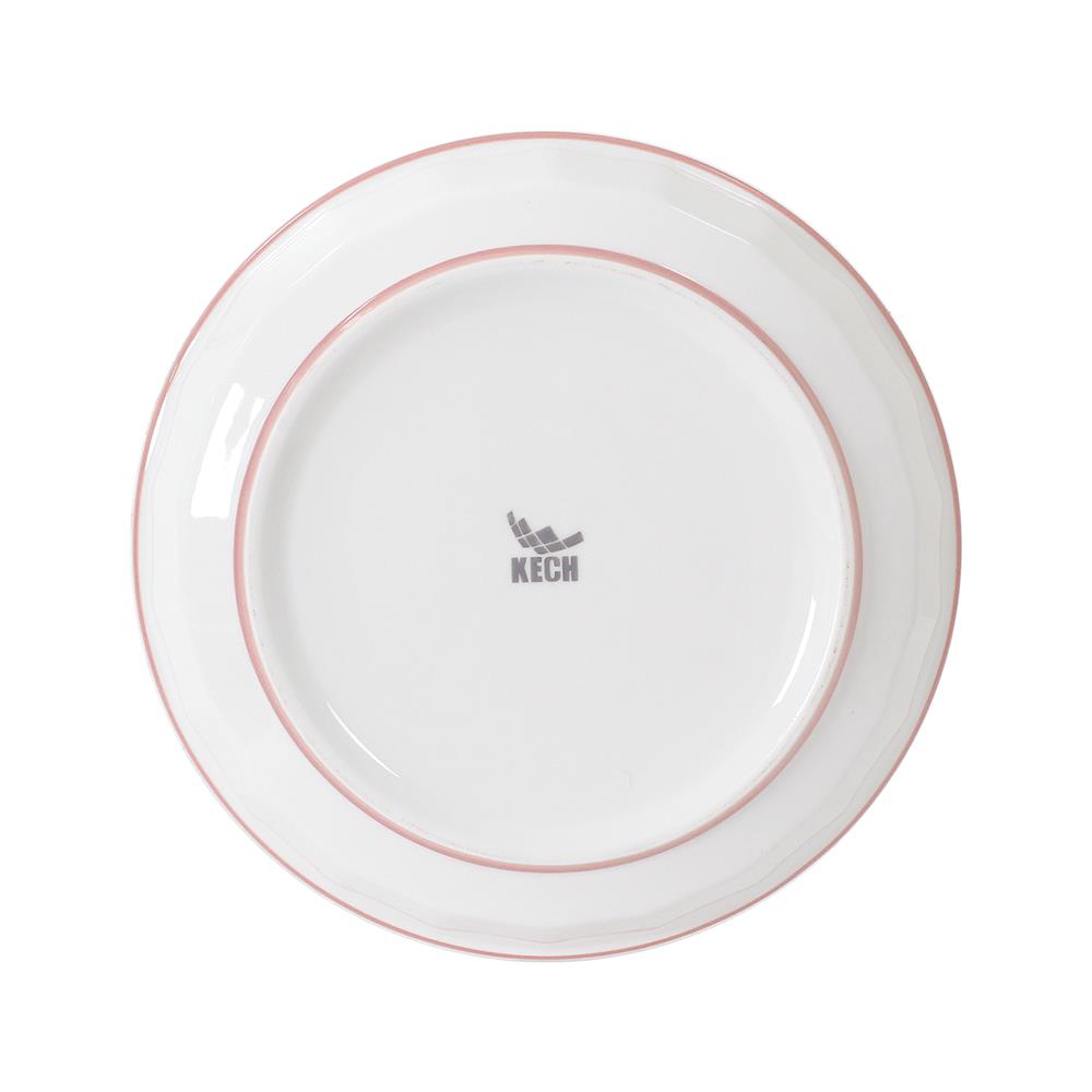 จานบัว PORCELAIN 8 นิ้ว KECH HAPPY PINK