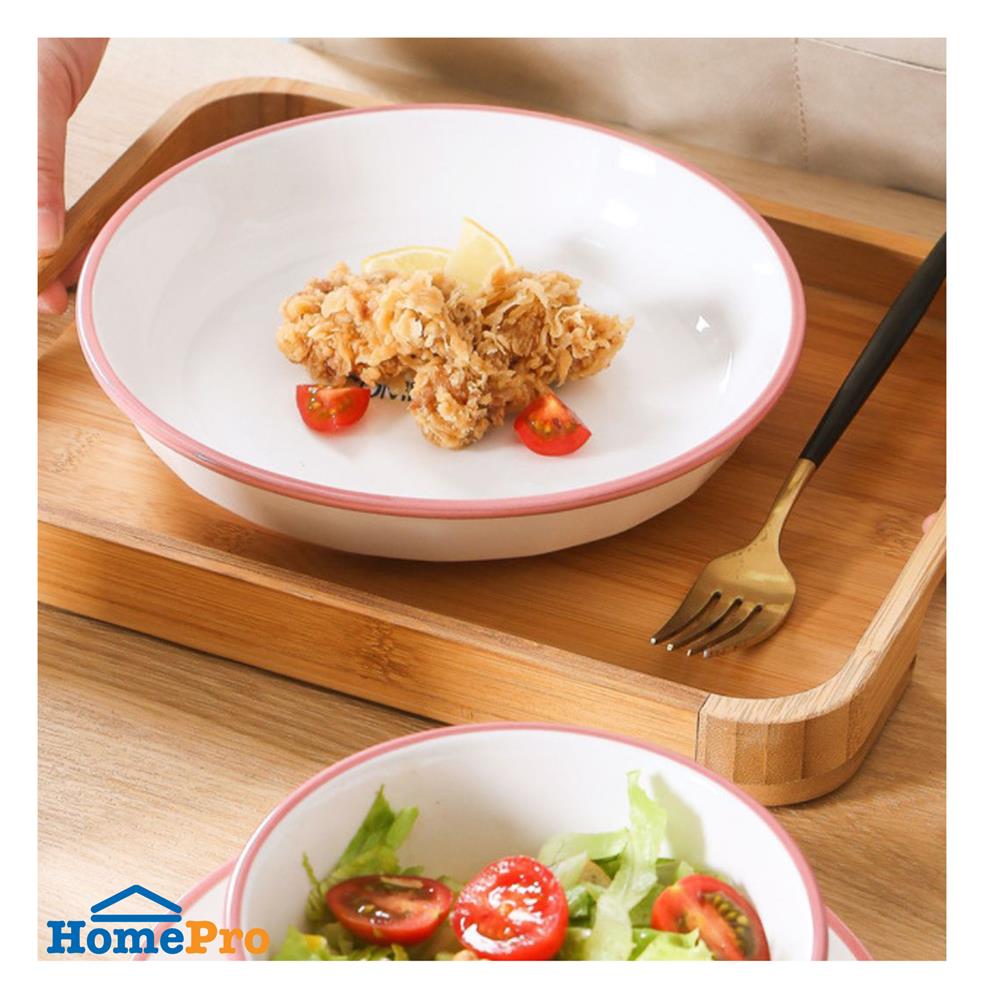 จานบัว PORCELAIN 8 นิ้ว KECH HAPPY PINK