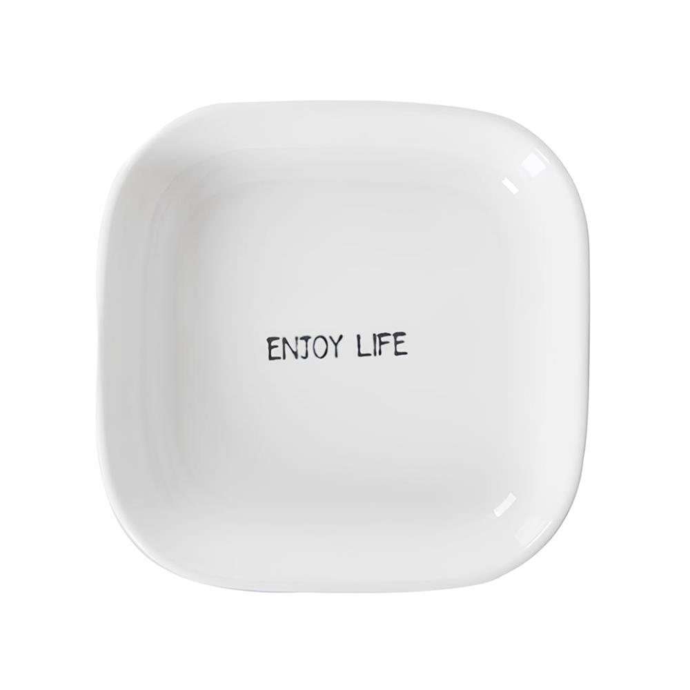 จานเหลี่ยม PORCELAIN 7.75 นิ้ว KECH HAPPY PINK