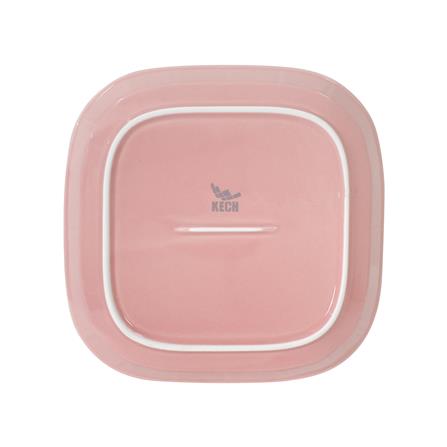 จานเหลี่ยม PORCELAIN 7.75 นิ้ว KECH HAPPY PINK_3