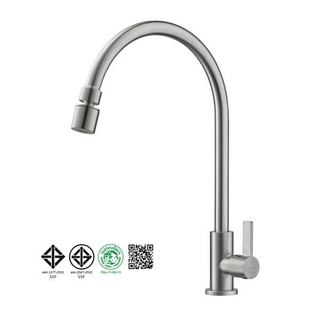 ก๊อกซิงค์เดี่ยวเคาน์เตอร์ COTTO CT1258(HM) สีโครม_6