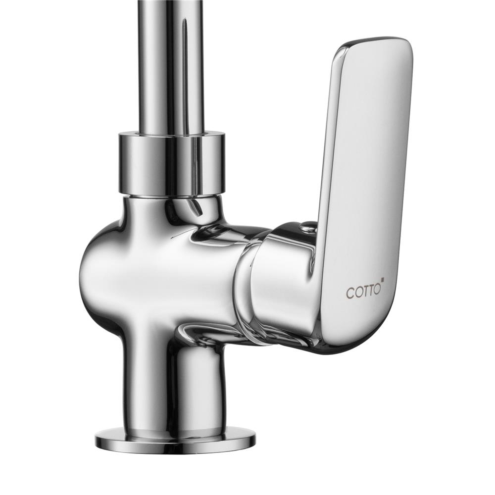 ก๊อกซิงค์เดี่ยวเคาน์เตอร์ COTTO CT1254A(HM) สีโครม