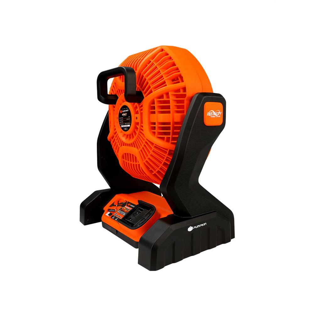 พัดลมไร้สาย 10 นิ้ว (เฉพาะตัวเครื่อง) PUMPKIN INF-105FA 50229