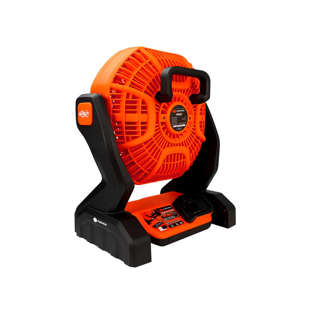 พัดลมไร้สาย 10 นิ้ว (เฉพาะตัวเครื่อง) PUMPKIN INF-105FA 50229