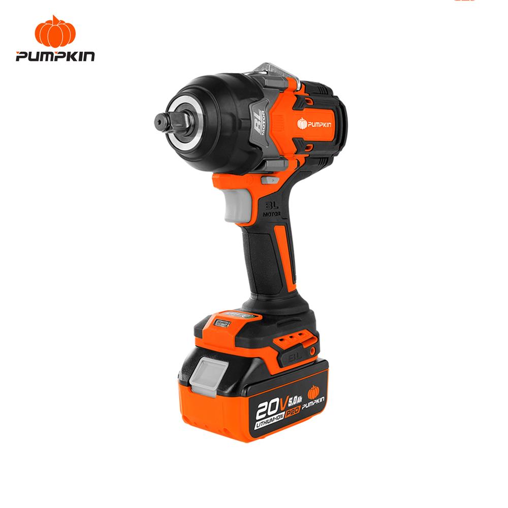 บล็อกกระแทกไร้สาย (พร้อมแบตเตอรี่) PUMPKIN BL INF-12IWCB8-501K 50293 1/2 นิ้ว 20 โวลต์