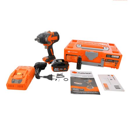 บล็อกกระแทกไร้สาย (พร้อมแบตเตอรี่) PUMPKIN BL INF-12IWCB8-501K 50293 1/2 นิ้ว 20 โวลต์_7