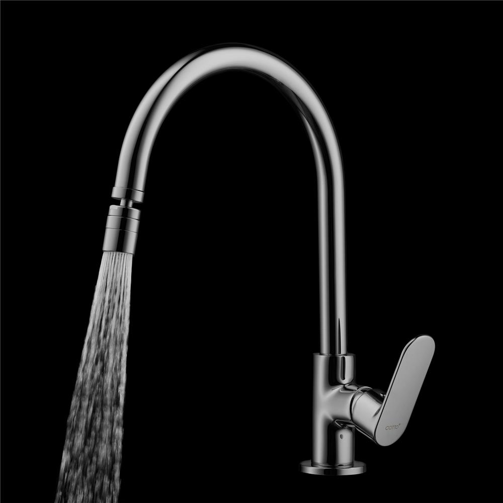 ก๊อกซิงค์เดี่ยวเคาน์เตอร์ COTTO CT1255A(HM) สีโครม