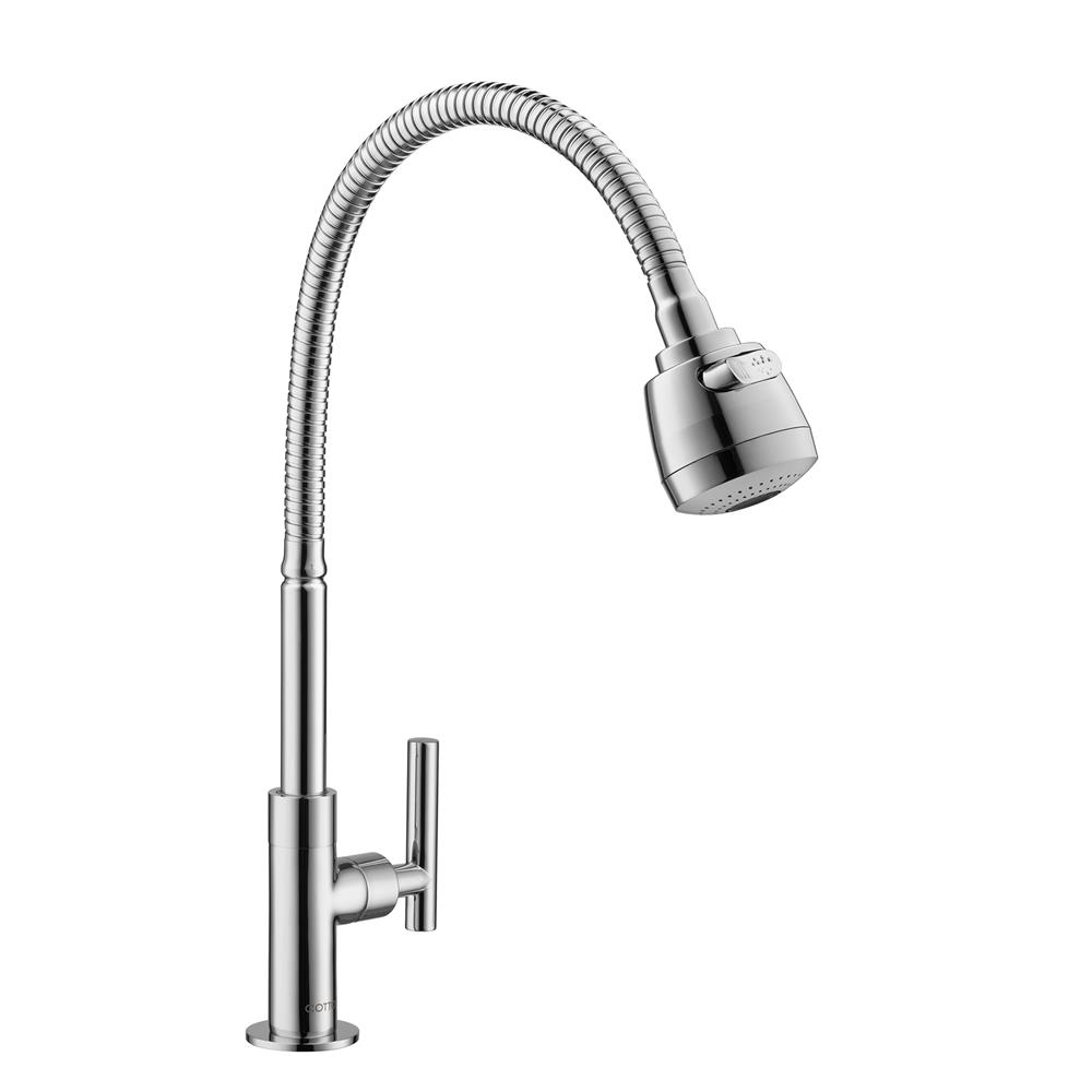 ก๊อกซิงค์เดี่ยวเคาน์เตอร์ COTTO CT1256(HM) สีโครม