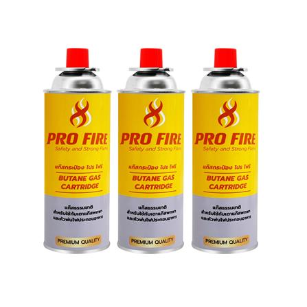 แก๊สกระป๋อง PRO FIRE PFG-250P3 แพ็ก 3 กระป๋อง_0