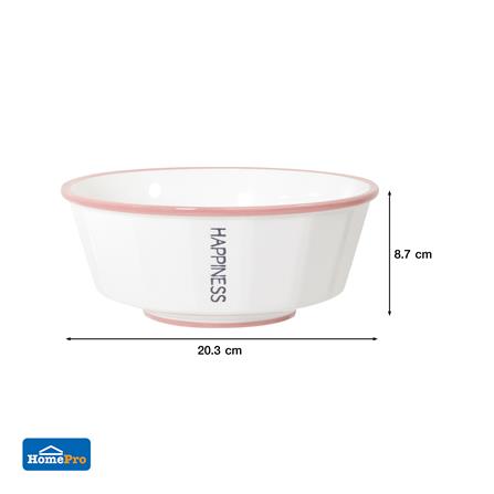 ชาม PORCELAIN 8 นิ้ว KECH HAPPY PINK_6