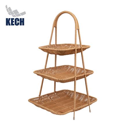 ชั้นตะกร้าหวายเทียม 3 ชั้น KECH_1