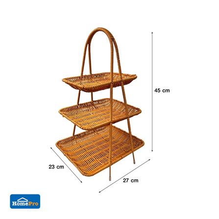 ชั้นตะกร้าหวายเทียม 3 ชั้น KECH_7