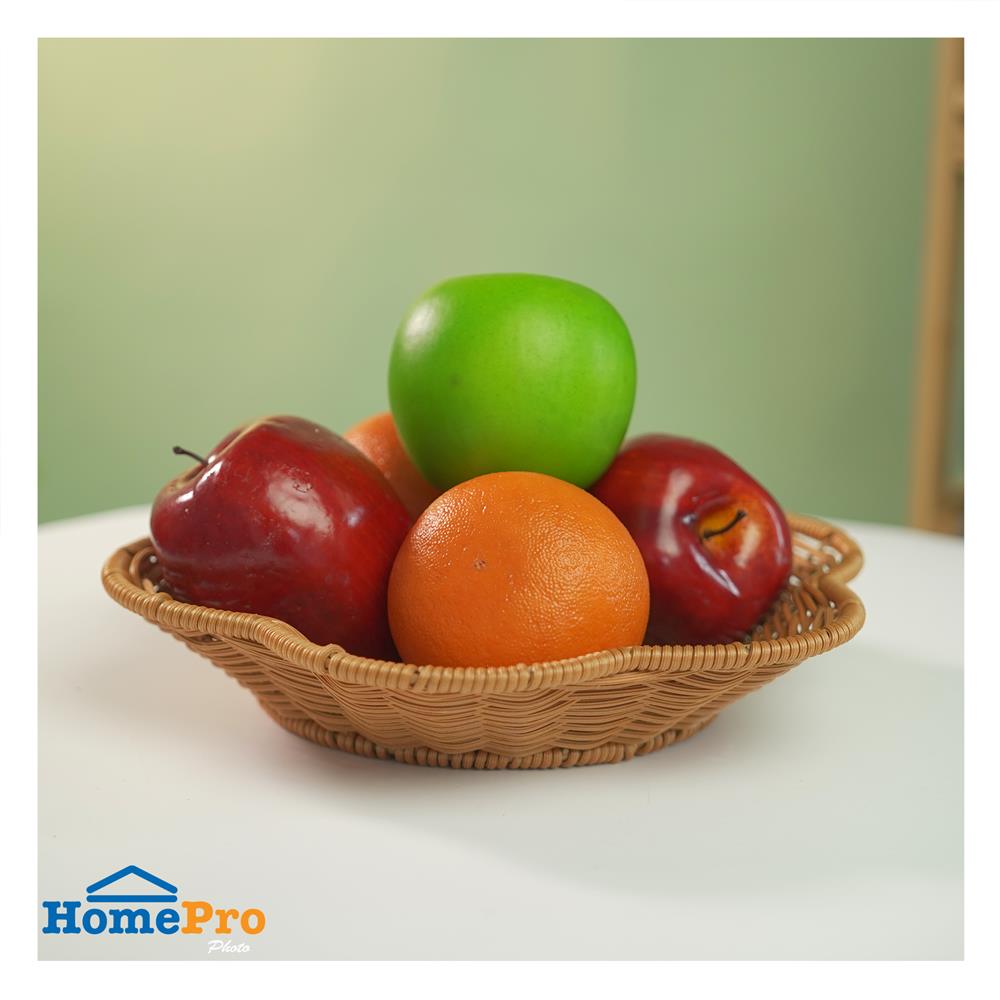 ตะกร้าหวายเทียมทรงกลีบดอกไม้ KECH SIZE M 25x5 ซม.