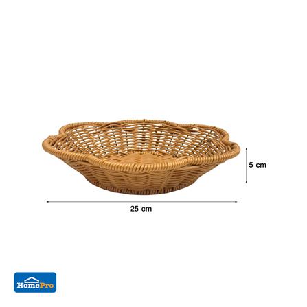 ตะกร้าหวายเทียมทรงกลีบดอกไม้ KECH SIZE M 25x5 ซม._5