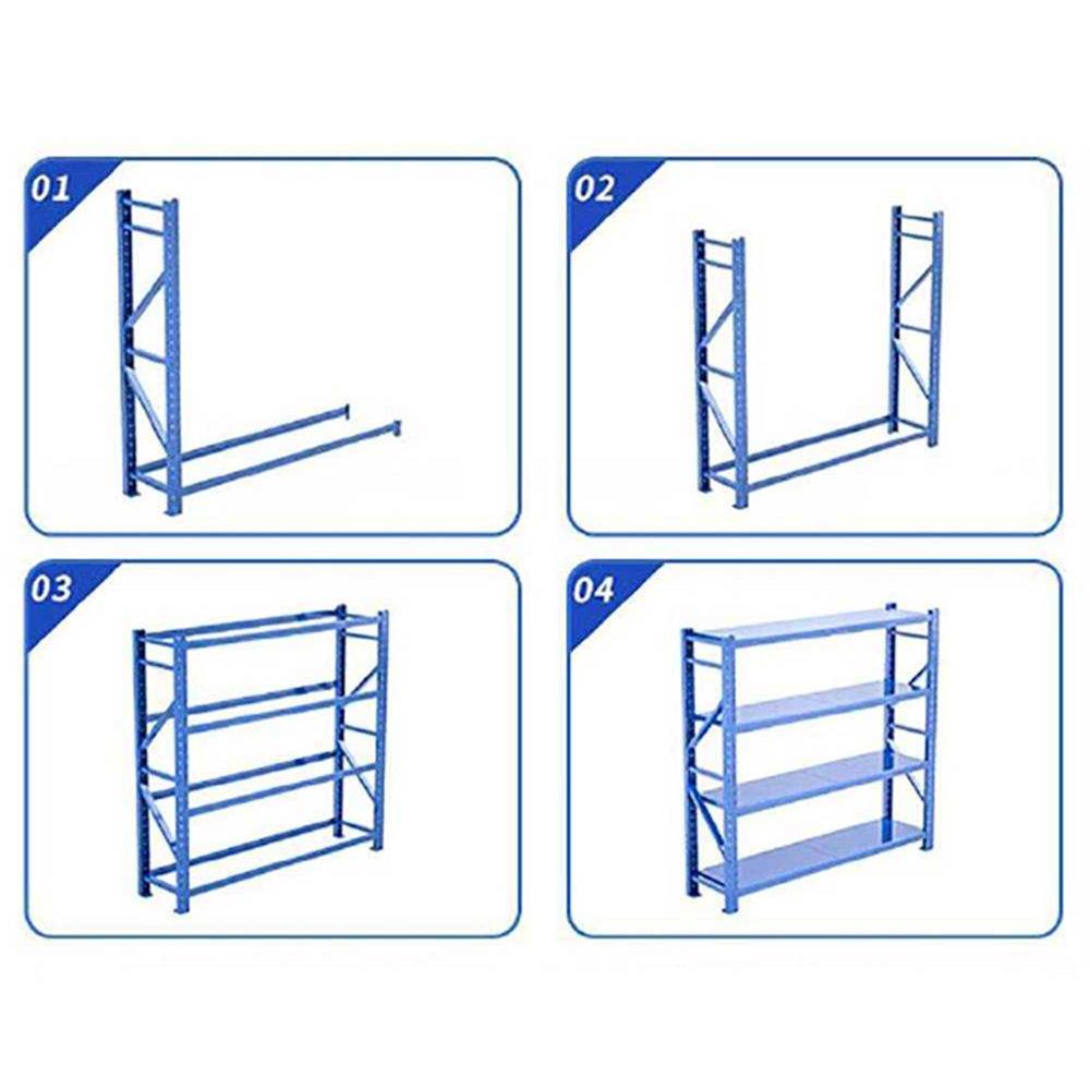 ชั้นเหล็ก 4 ชั้น C METAL 200X150X60 ซม. สีน้ำเงิน