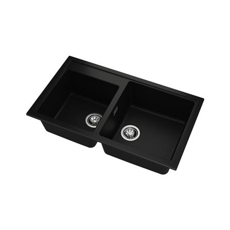 ซิงค์ฝัง 2 หลุม TEKA LOTUS 90 L-TG 2B MAX สีดำ_1