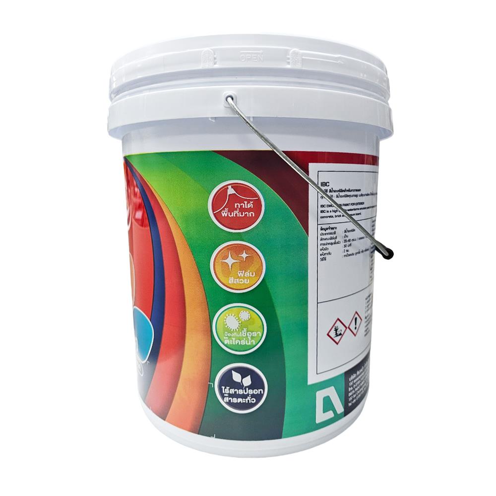สีน้ำทาภายนอก IBC 100 สีขาว ด้าน 5 แกลลอน