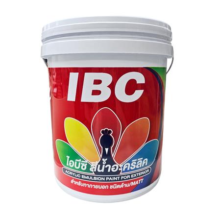 สีน้ำทาภายนอก IBC 100 สีขาว ด้าน 5 แกลลอน_0