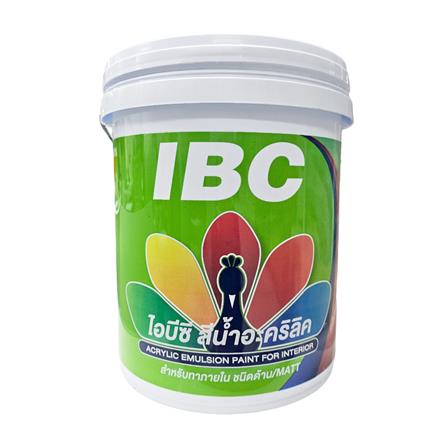 สีน้ำทาภายใน IBC 100 สีขาว ด้าน 5 แกลลอน_0