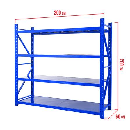 ชั้นเหล็ก 4 ชั้น C METAL 200X200X60 ซม. สีน้ำเงิน_4