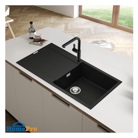 ซิงค์ฝัง 1 หลุม 1 ที่พัก TEKA LOTUS 60 L-TG 1B1D สีดำ_3