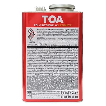 โพลียูรีเทนภายนอก TOA 1K ULTIMATE PG9906 สีไม้มะค่า เงา 3 ลิตร_1