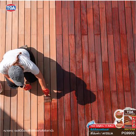 โพลียูรีเทนภายนอก TOA 1K ULTIMATE PG9906 สีไม้มะค่า เงา 3 ลิตร_5