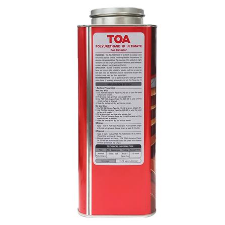 โพลียูรีเทนภายนอก TOA 1K ULTIMATE PG9901 สีไม้สักทอง เงา 3 ลิตร_2