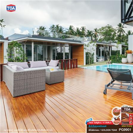 โพลียูรีเทนภายนอก TOA 1K ULTIMATE PG9901 สีไม้สักทอง เงา 3 ลิตร_5