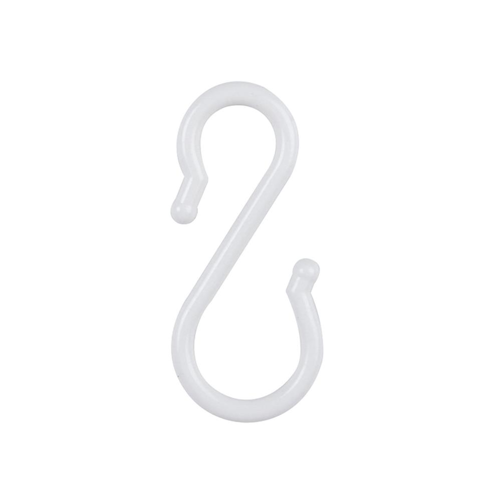 ขอแขวนทรงตัวเอส PLIM XY-0511 SIZE M สีขาว แพ็ก 6 ชิ้น