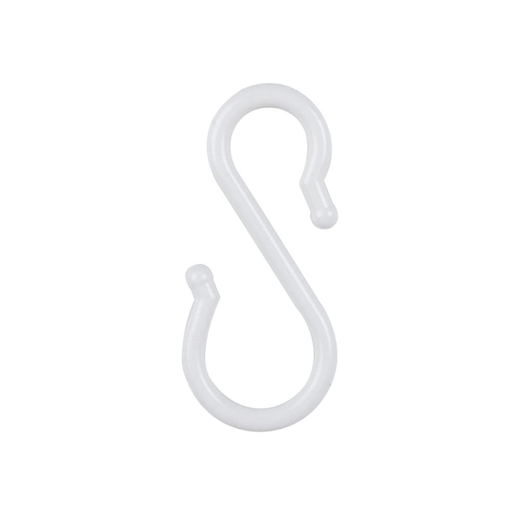 ขอแขวนทรงตัวเอส PLIM XY-0511 SIZE M สีขาว แพ็ก 6 ชิ้น