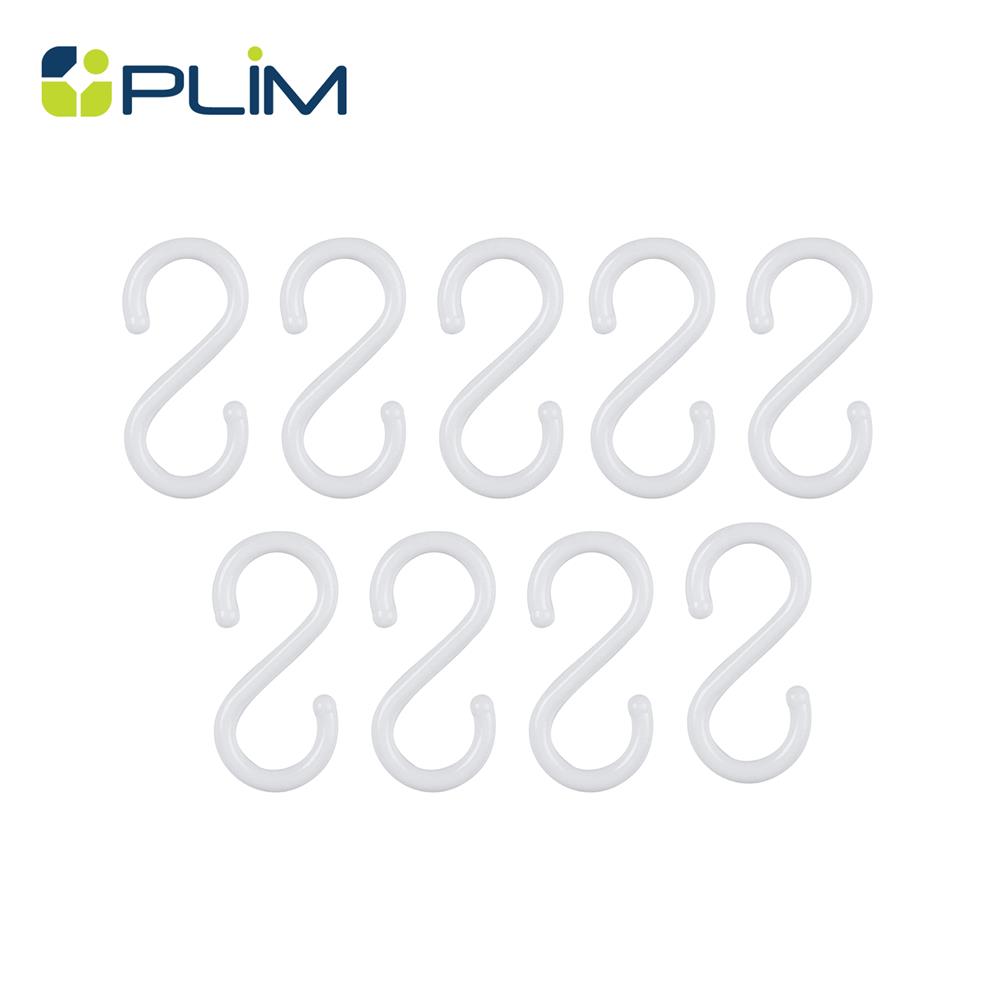 ขอแขวนทรงตัวเอส PLIM XY-0510 SIZE S สีขาว แพ็ก 9 ชิ้น