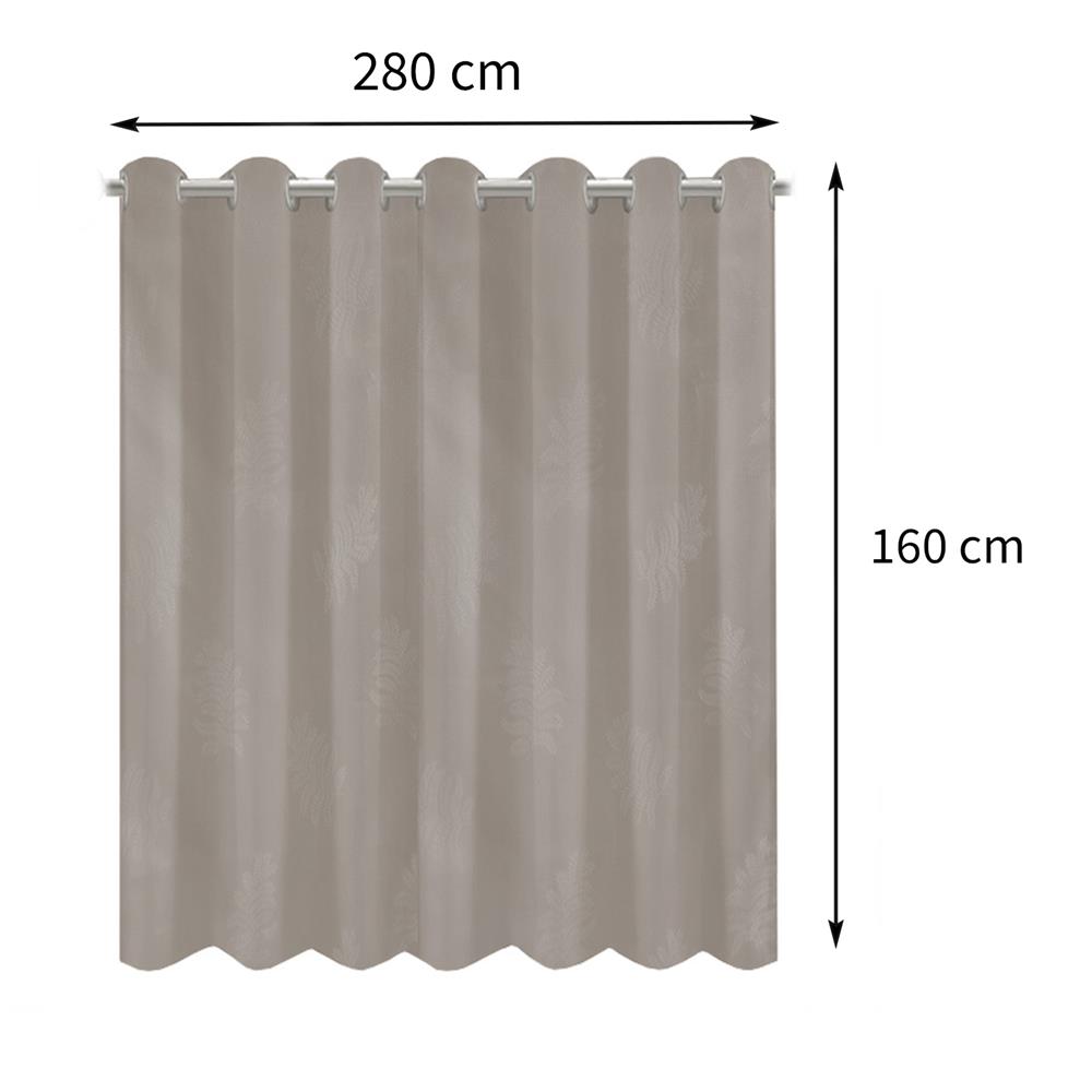 ผ้าม่าน EYELET BENETTA CHAREE UV 280X160 ซม. สีครีม