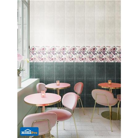 กระเบื้องผนัง 25x40 ซม. TARA โรส ฟลาเวอร์ เบจ A 1 ตร.ม._2