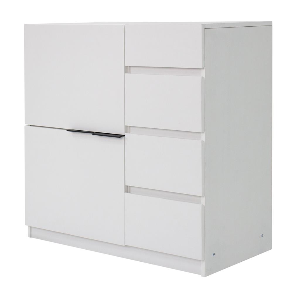 ตู้บานผสม LUVORA KOMMODE LVR0036 สีขาว