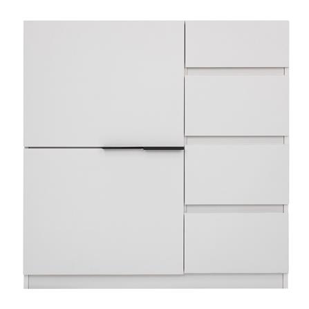 ตู้บานผสม LUVORA KOMMODE LVR0036 สีขาว_1