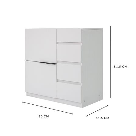 ตู้บานผสม LUVORA KOMMODE LVR0036 สีขาว_5