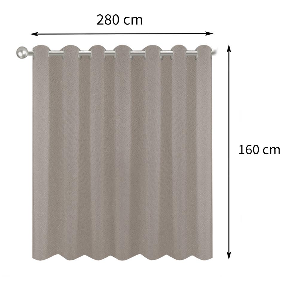 ผ้าม่าน EYELET BENETTA ALYSIA UV 280X160 ซม. สีเทา