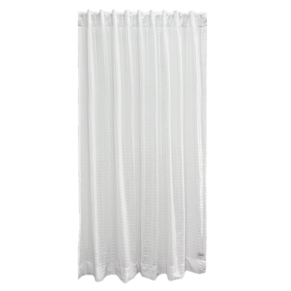 ผ้าม่านโปร่งซ่อนหู HOME LIVING STYLE SHIRO 160X220 ซม. สีขาว