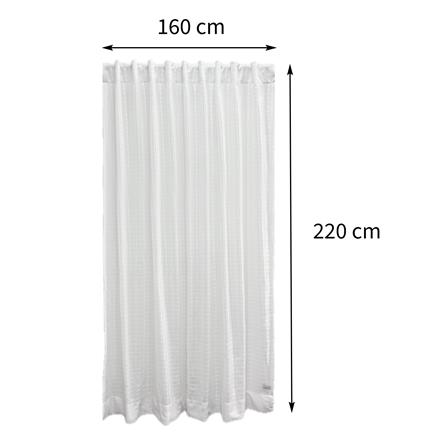 ผ้าม่านโปร่งซ่อนหู HOME LIVING STYLE SHIRO 160X220 ซม. สีขาว_4