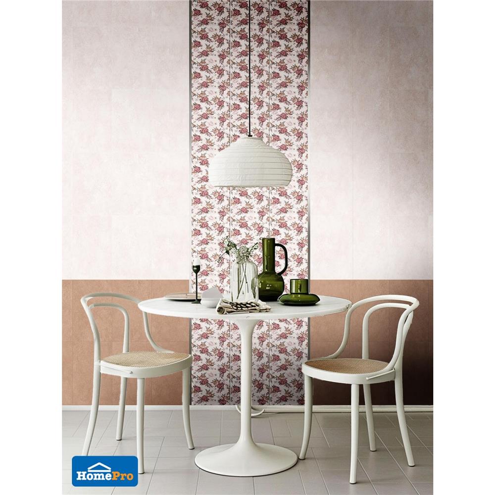 กระเบื้องผนัง 25x40 ซม. TARA เฮร่า โรส บราวน์ A 1 ตร.ม.