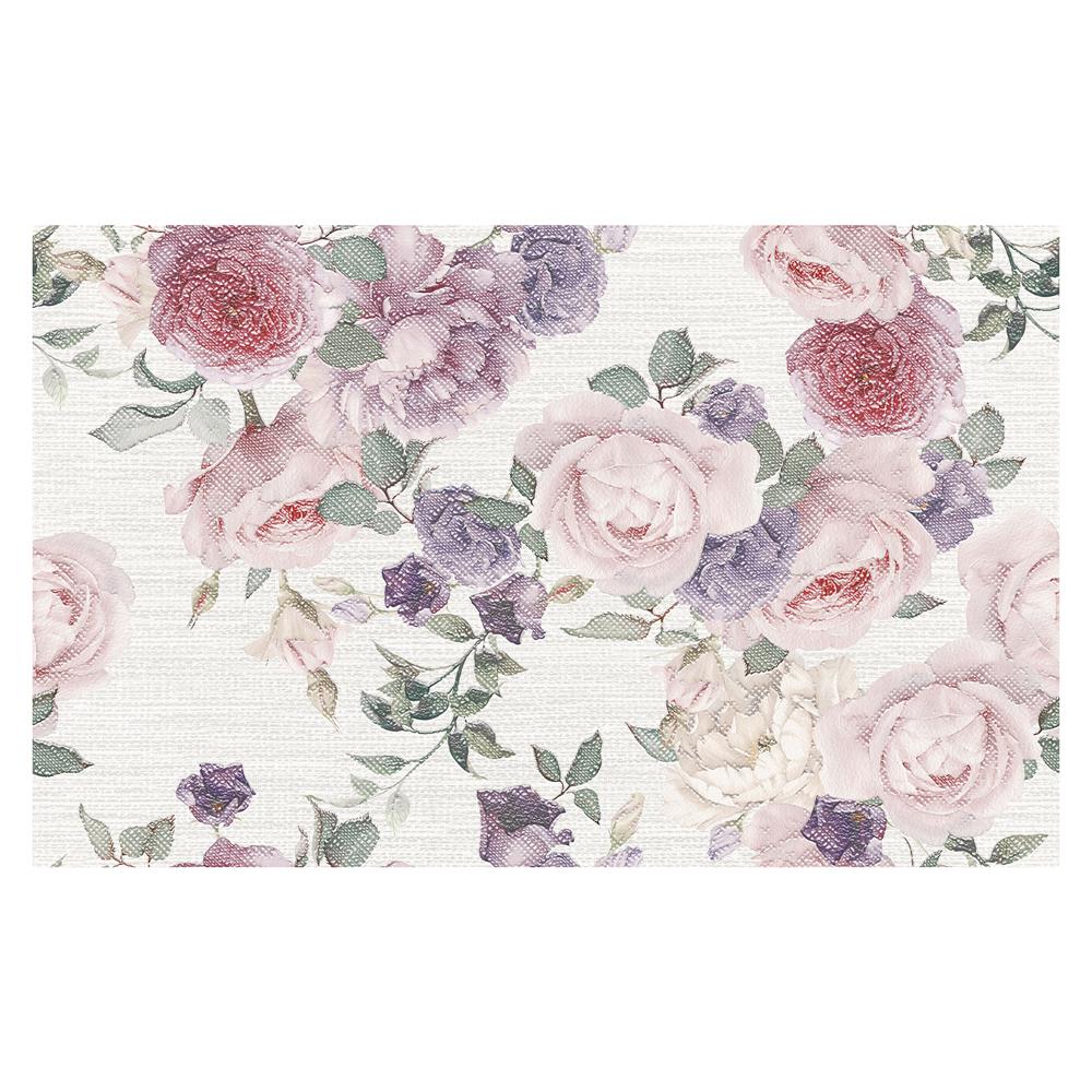 กระเบื้องผนัง 25x40 ซม. TARA โรส ฟลาเวอร์ กลาง พิงค์ A 1 ตร.ม.