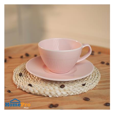 ชุดถ้วยกาแฟ FINE PORCELAIN 220 มล. KECH NEO SILK BLUSH PINK_5