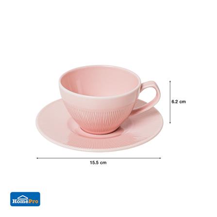 ชุดถ้วยกาแฟ FINE PORCELAIN 220 มล. KECH NEO SILK BLUSH PINK_6