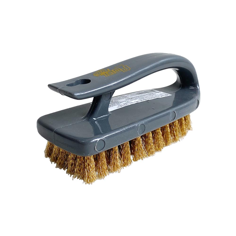 แปรงขัดพื้นทองเหลืองด้ามสั้น POLY-BRITE
