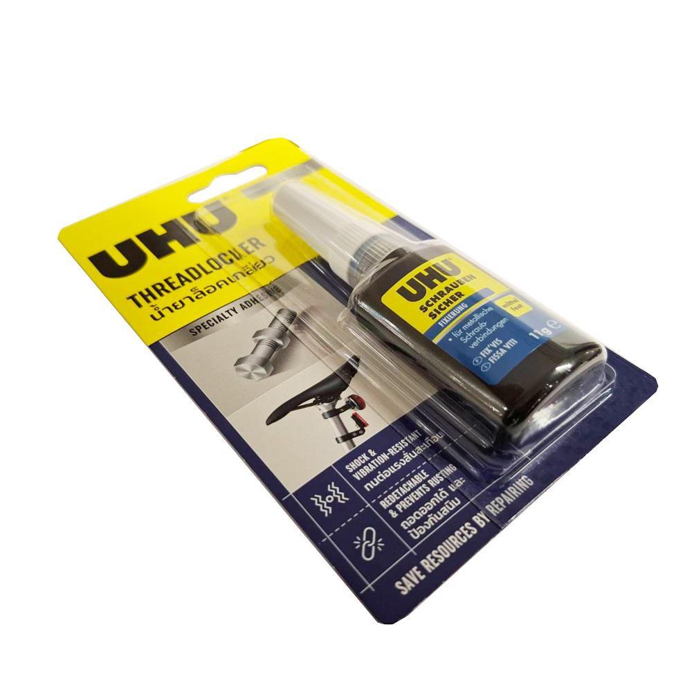 น้ำยาล็อกเกลียว UHU 11 กรัม สีน้ำเงิน