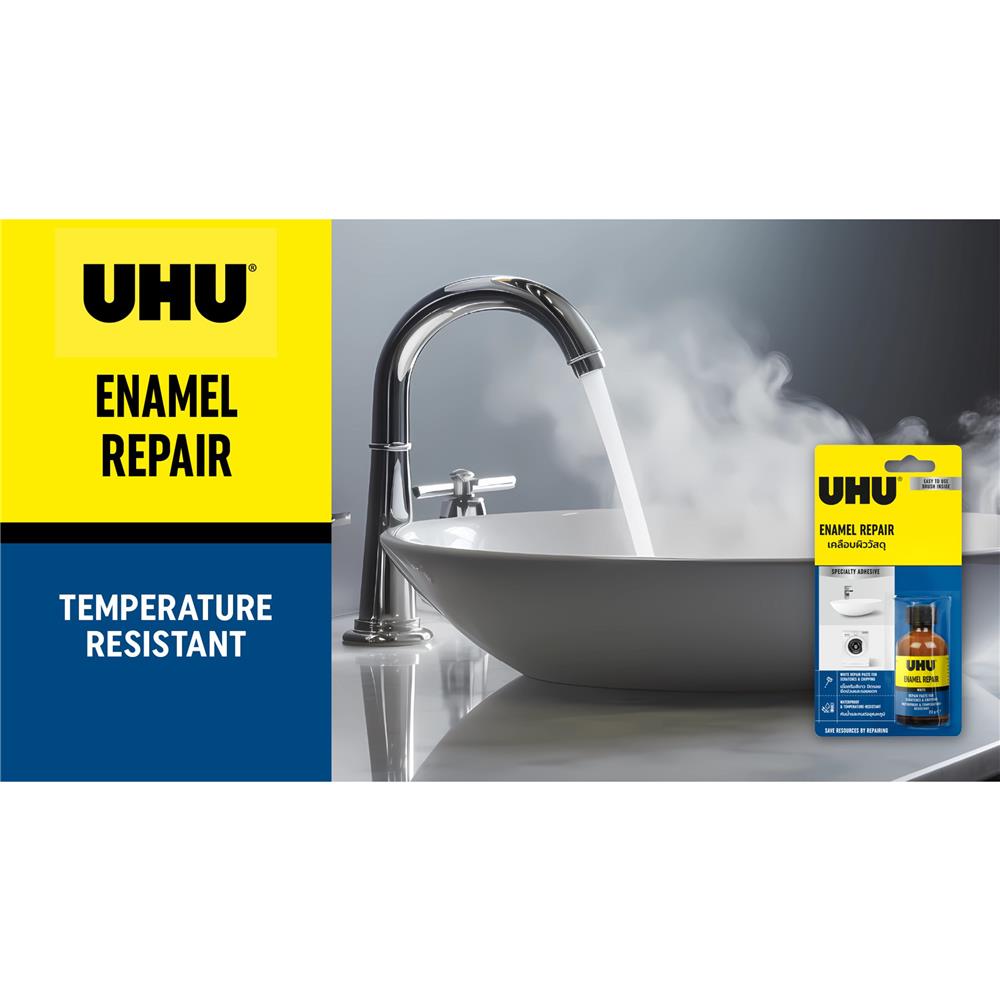 น้ำยาเคลือบผิว UHU ENAMEL REPAIR 23 ก. สีขาว